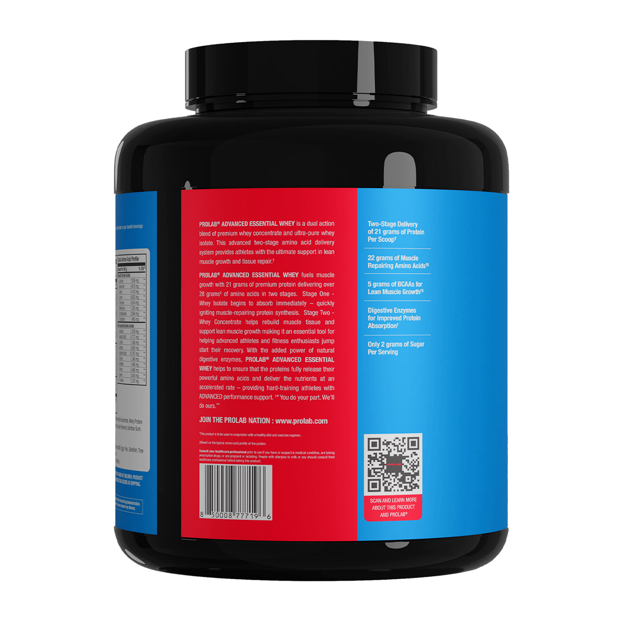 Prolab Nutrition Advanced Essential Whey Chocolate Mousse Left
