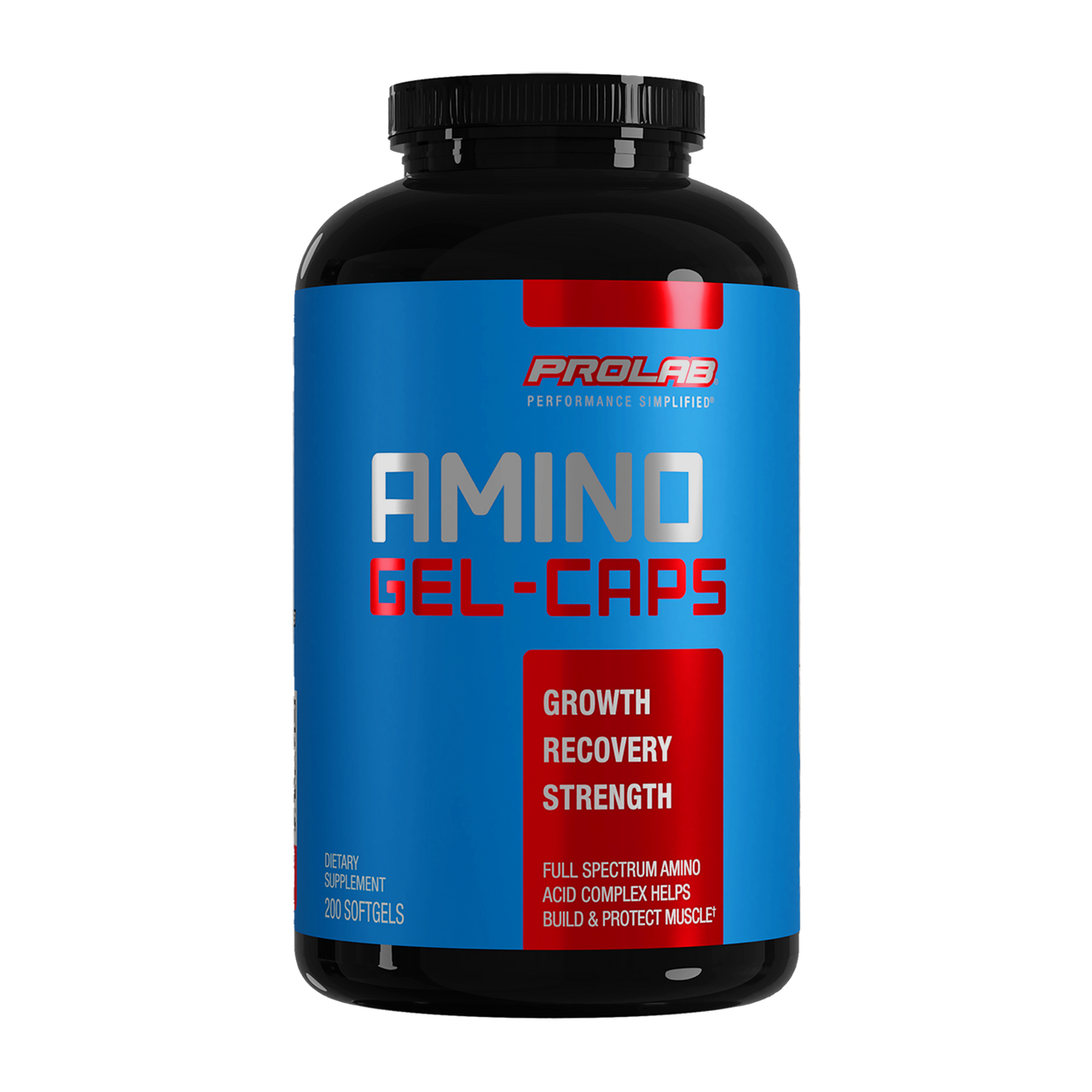 AMINO GEL-CAPS delivers a complete spectrum of essential and non-essential amino acids fueling muscle growth and recovery. Amino Acids are the building blocks of muscle and are essential to build, protect and maintain lean muscle.†