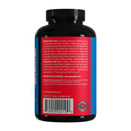 BCAA PLUS is a muscle-preserving formula made up of essential amino acids: L-Leucine, L-Valine and L-Isoleucine also known as branched chain amino acids (BCAAs).†