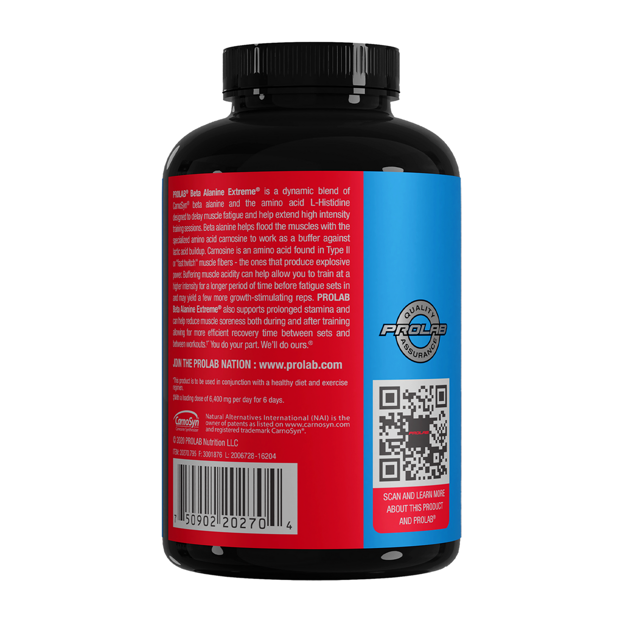 BETA ALANINE EXTREME® delays muscle fatigue and help extend high intensity training sessions with a dynamic blend of CarnoSyn® beta alanine and L-Histidine, amino acids that helps support the production of carnosine.†