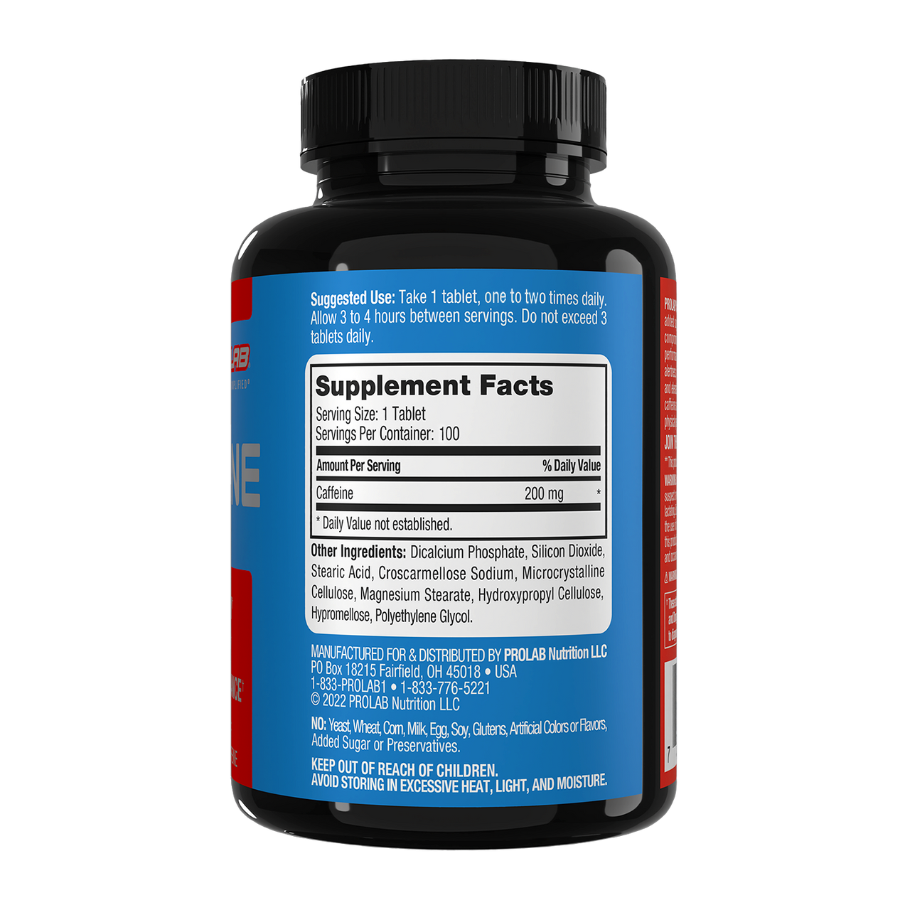 Caffeine 200mg 100 Tablets Right