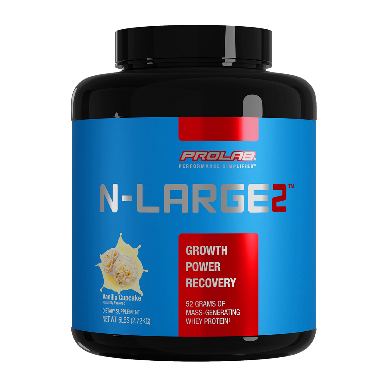 Prolab Nutrition N-Large2 Mass Gainer Vanilla Cupcake Front