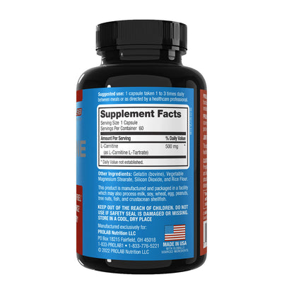 Prolab L-Carnitine 500mg | Boost Metabolism & Burn Fat for Fuel | Keto Weight Loss Prolab Nutrition Prolab L-Carnitine 500mg | Boost Metabolism & Burn Fat for Fuel | Keto Weight Loss Prolab Nutrition